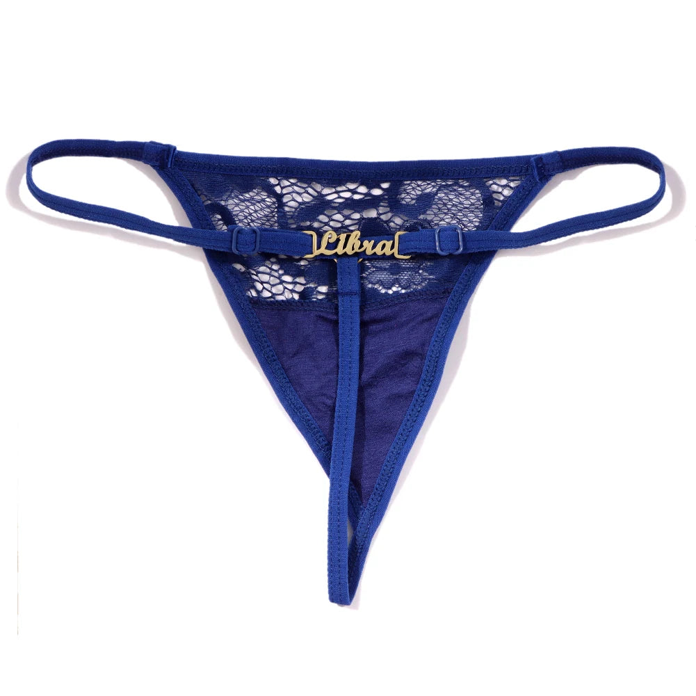Sexy Lace Custom Name T-Back Thong
