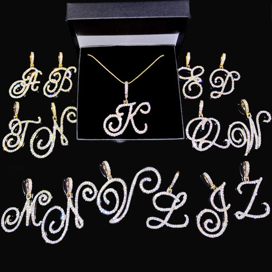 Lexy Initial Curve Necklace