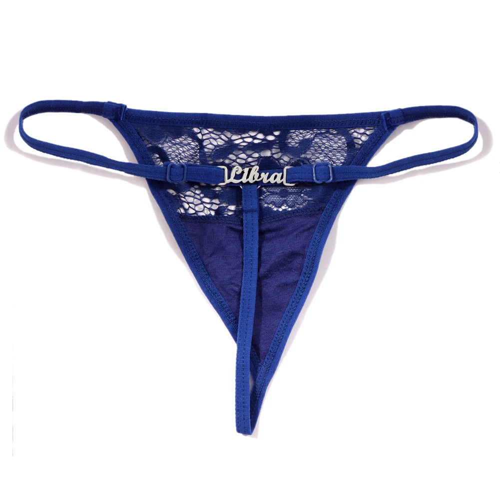 Sexy Lace Custom Name T-Back Thong