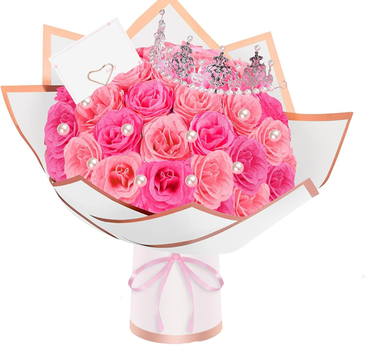 Glitter Roses - Hot & Light Pink