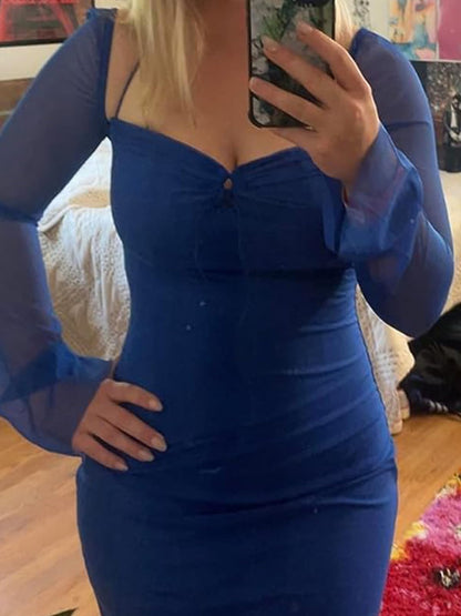 Bodycon Dress Puff Sleeve Dress