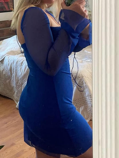 Bodycon Dress Puff Sleeve Dress