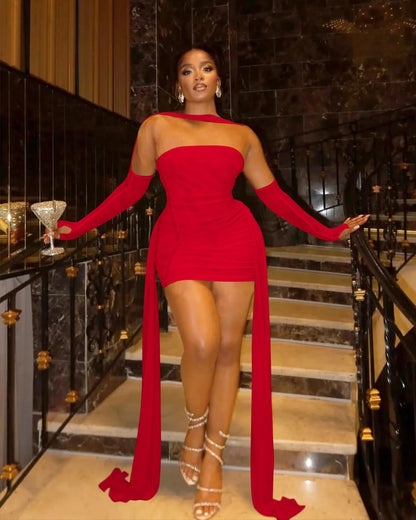 Strapless Bandage Tube Top Mini Dress