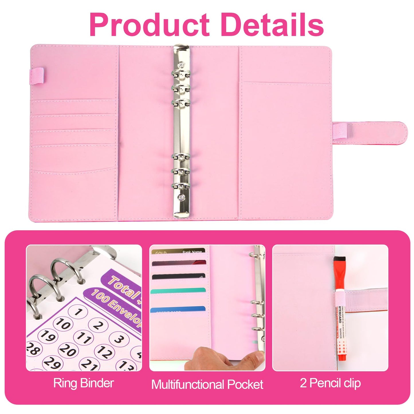 Money Saving Challenge Binder - 100 envelopes