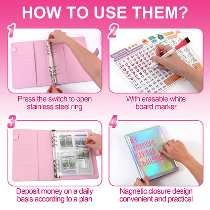 Money Saving Challenge Binder - 100 envelopes