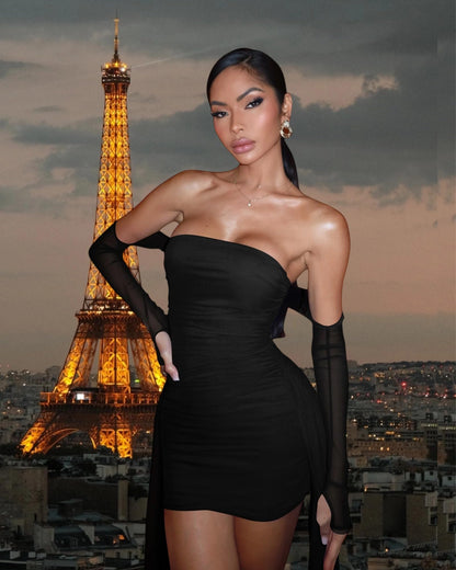 Strapless Bandage Tube Top Mini Dress