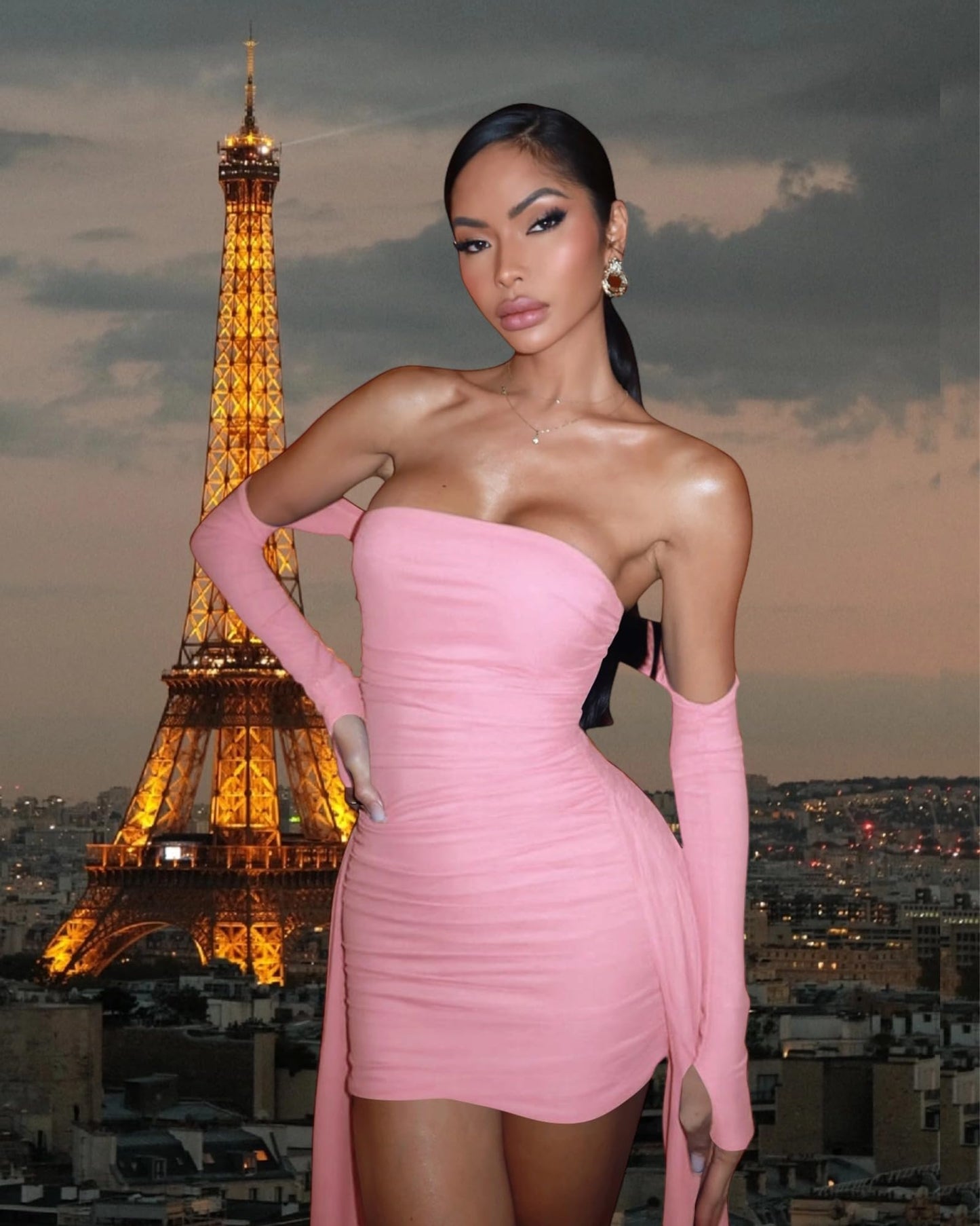 Strapless Bandage Tube Top Mini Dress