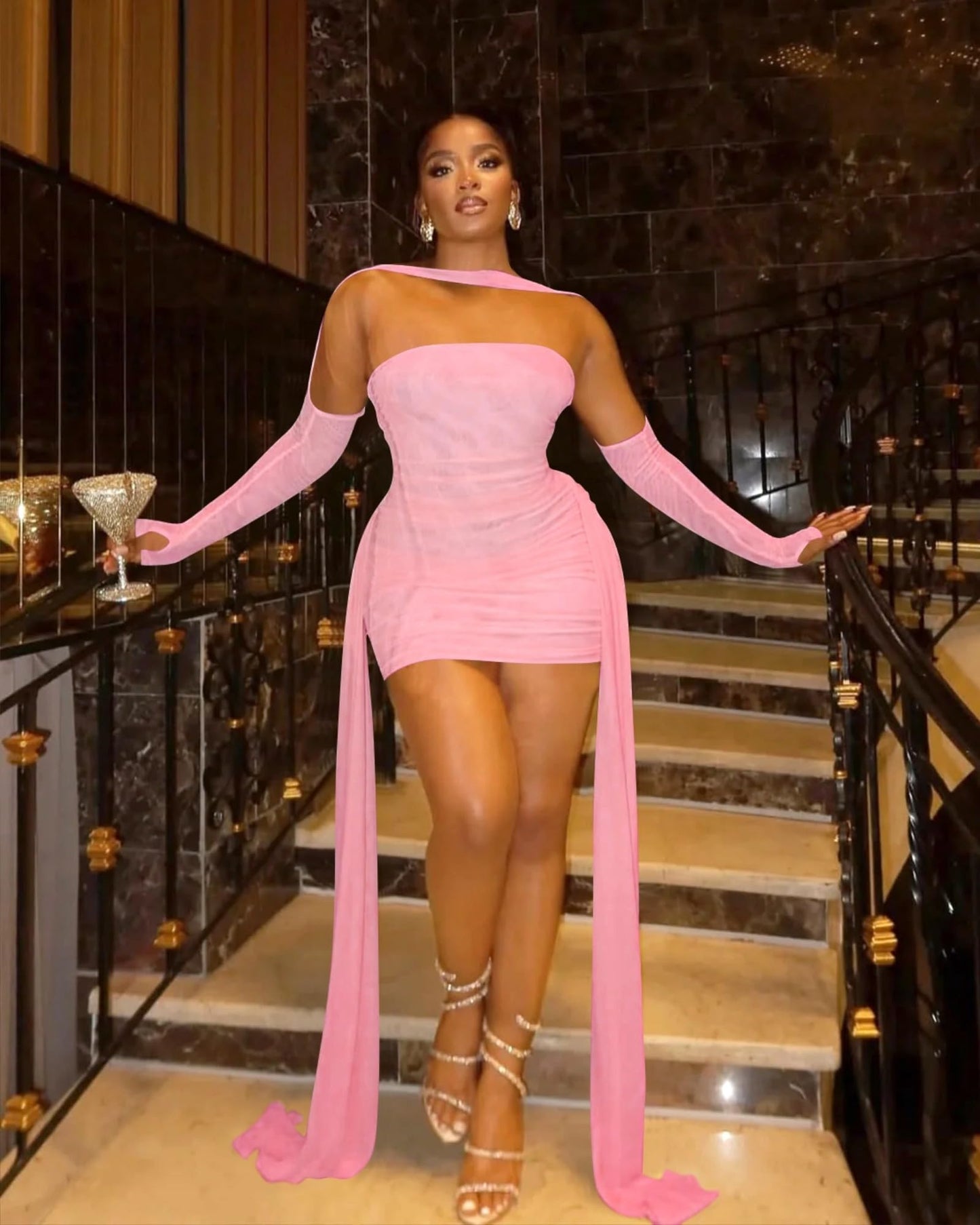 Strapless Bandage Tube Top Mini Dress