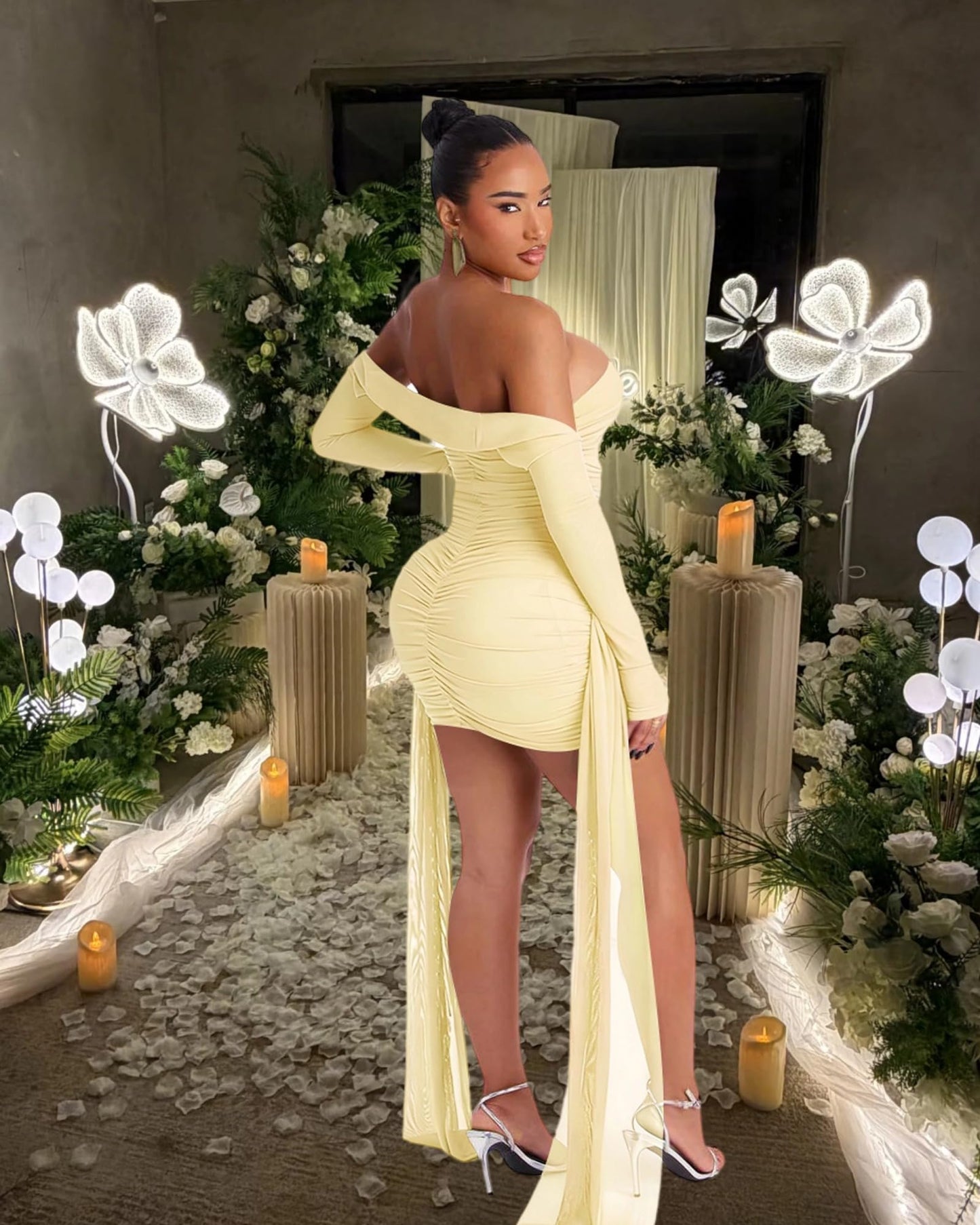 Strapless Bandage Tube Top Mini Dress