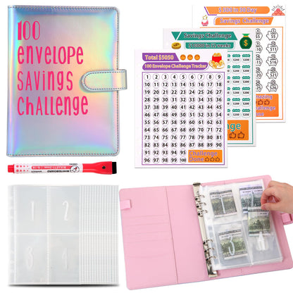 Money Saving Challenge Binder - 100 envelopes