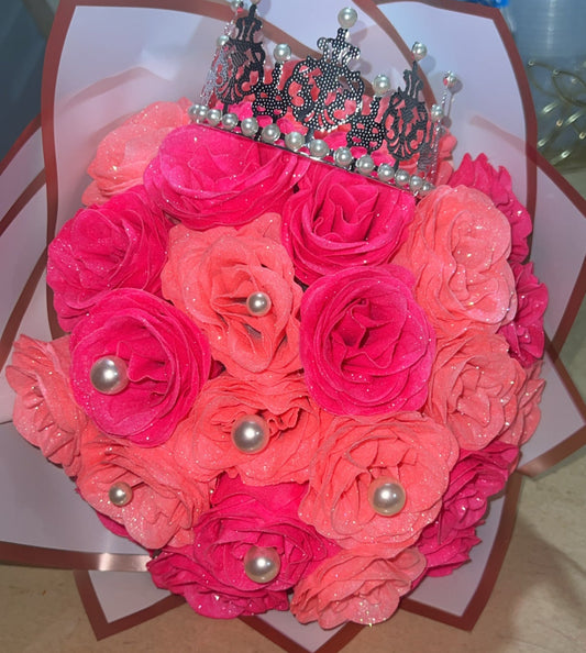 Glitter Roses - Hot & Light Pink