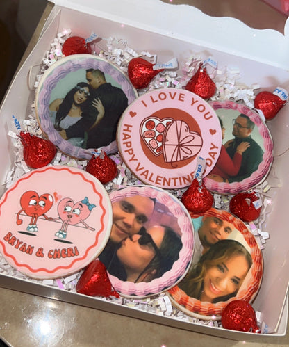 Edible Photo Sugar Cookies - Love Edition