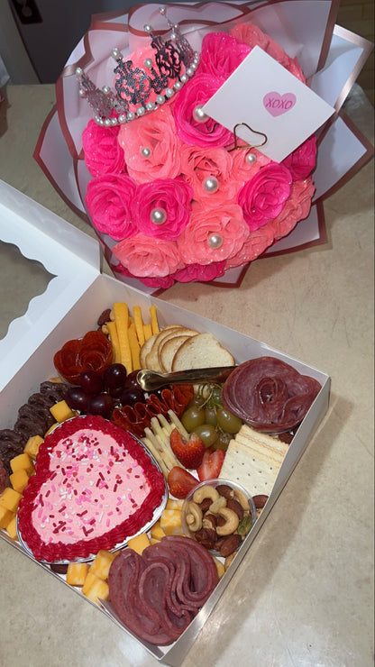 Glitter Roses - Hot & Light Pink