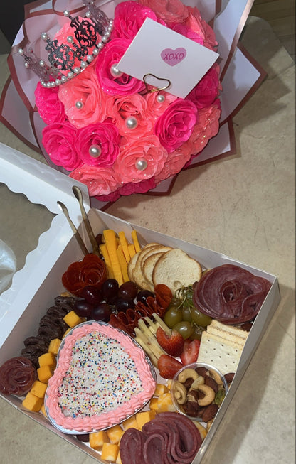 Glitter Roses - Hot & Light Pink