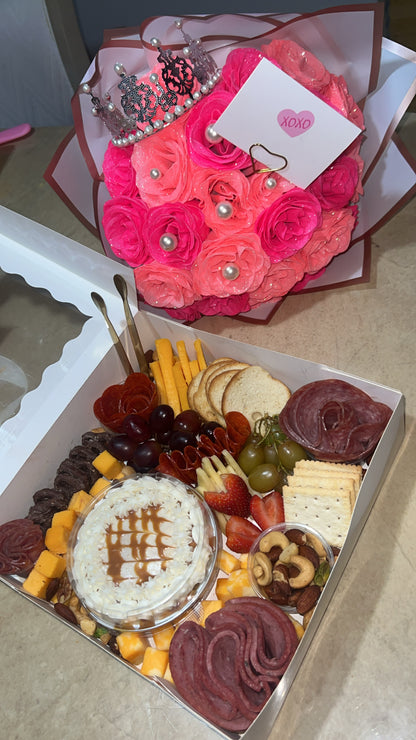 Glitter Roses - Hot & Light Pink