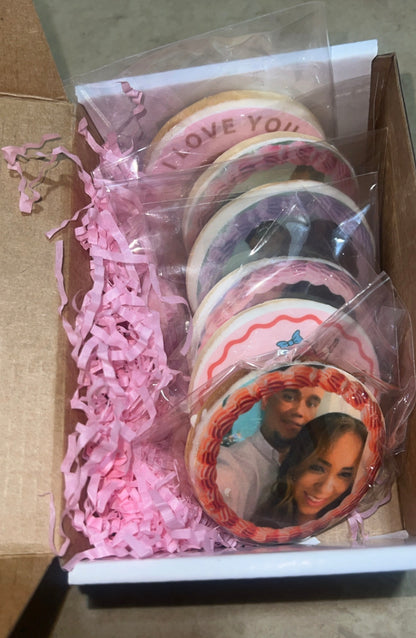 Edible Photo Sugar Cookies - Love Edition