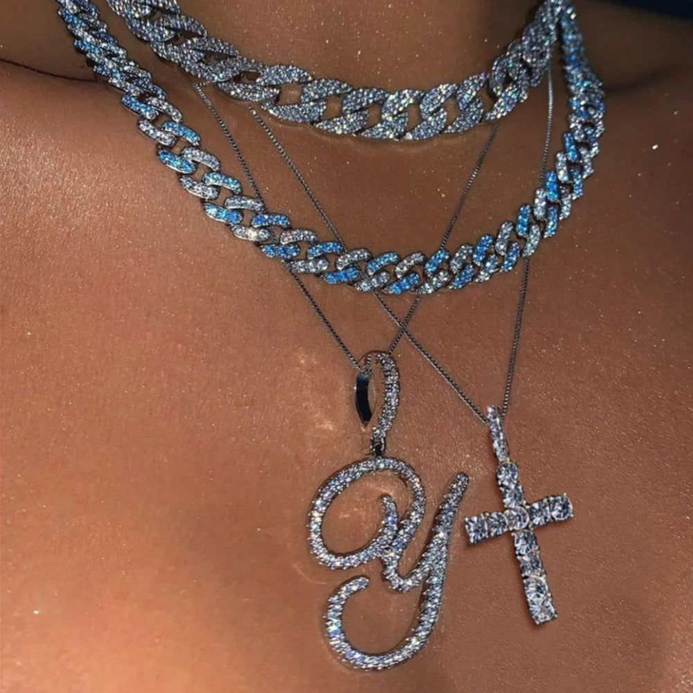 Lexy Initial Curve Necklace