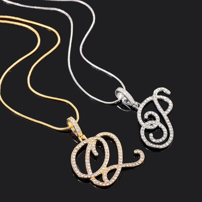 Lexy Initial Curve Necklace