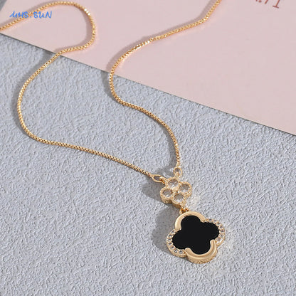 Four Leaf Clover Pendant Necklace