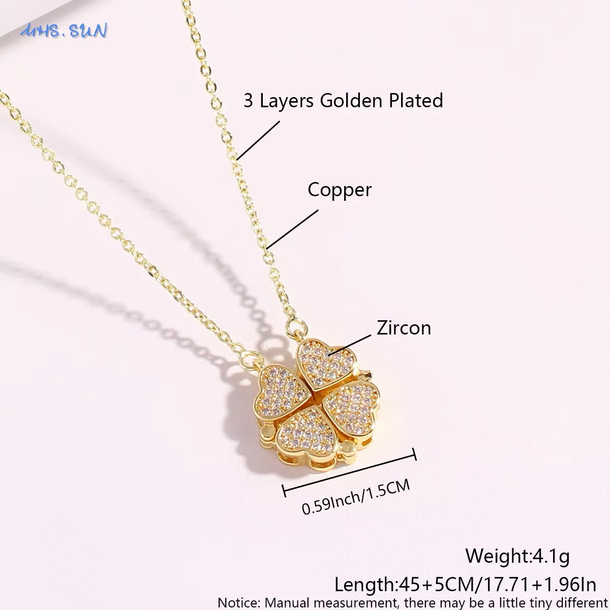 Four Leaf Clover Pendant Necklace