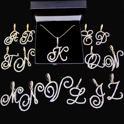 Lexy Initial Curve Necklace