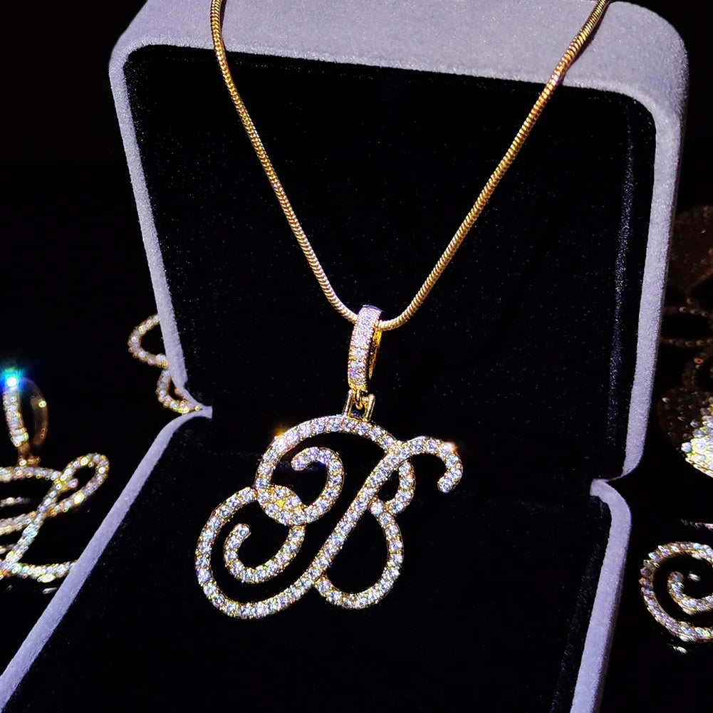 Lexy Initial Curve Necklace