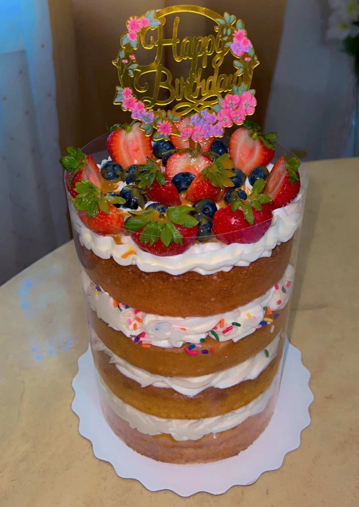 Naked Acetate Cake