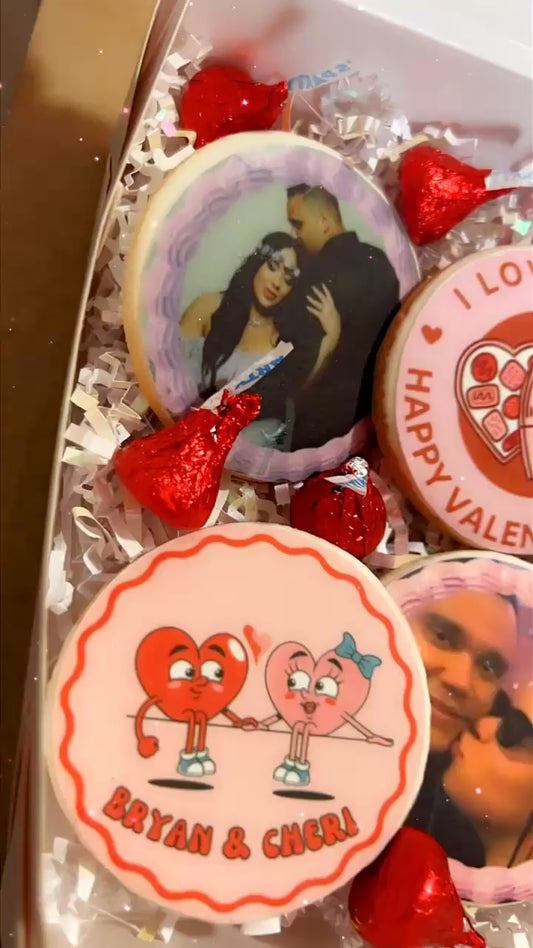 Edible Photo Sugar Cookies - Love Edition